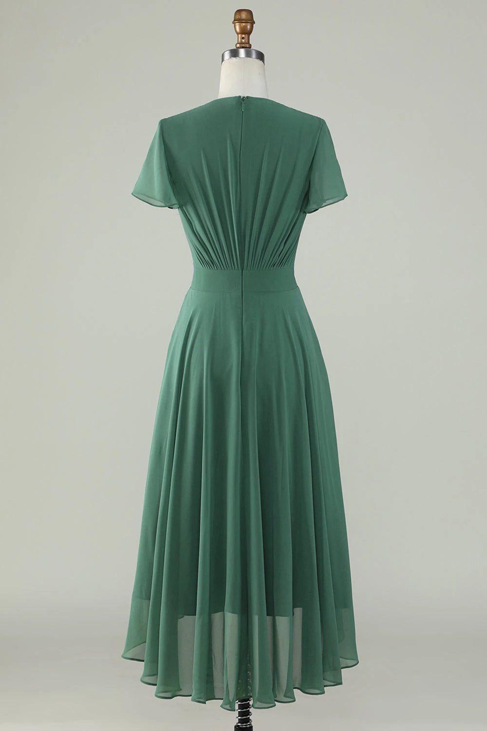 V-Neck Short Sleeves A-Line Elegant Off the shoulder Floor length Party Dress Hot Sale For ladies