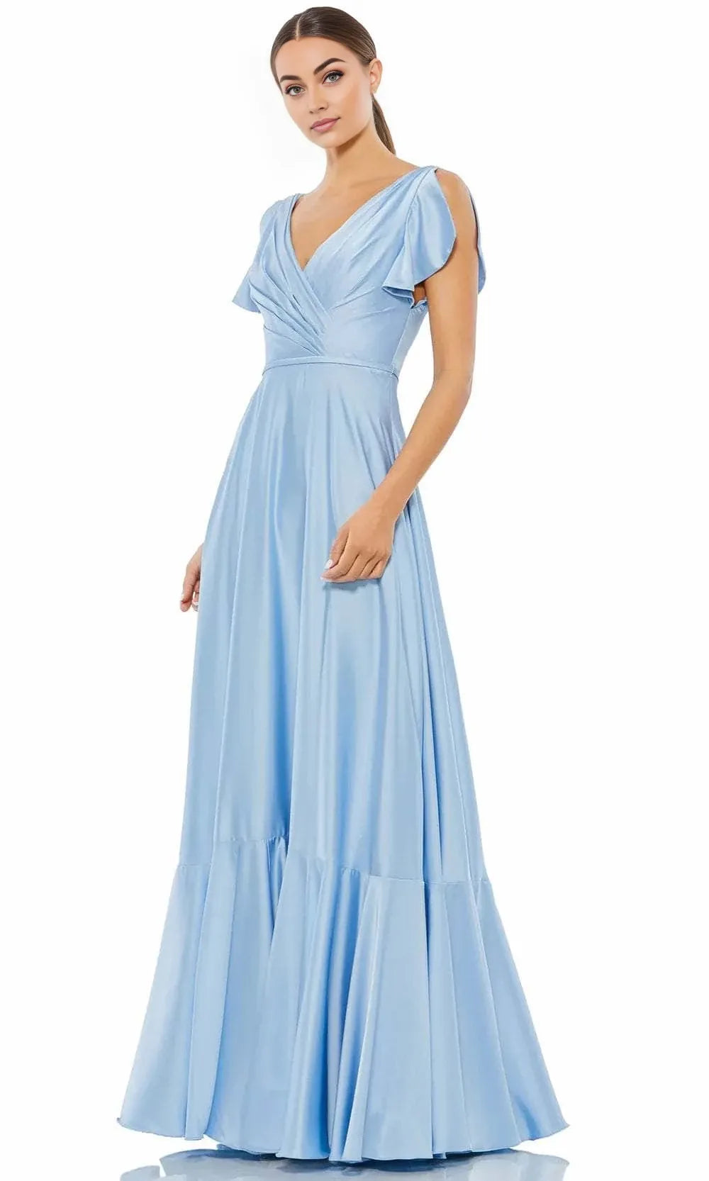 V-Neck Sleeveless A-Line Elegant Floor length Long Prom Dress For Sale For Women