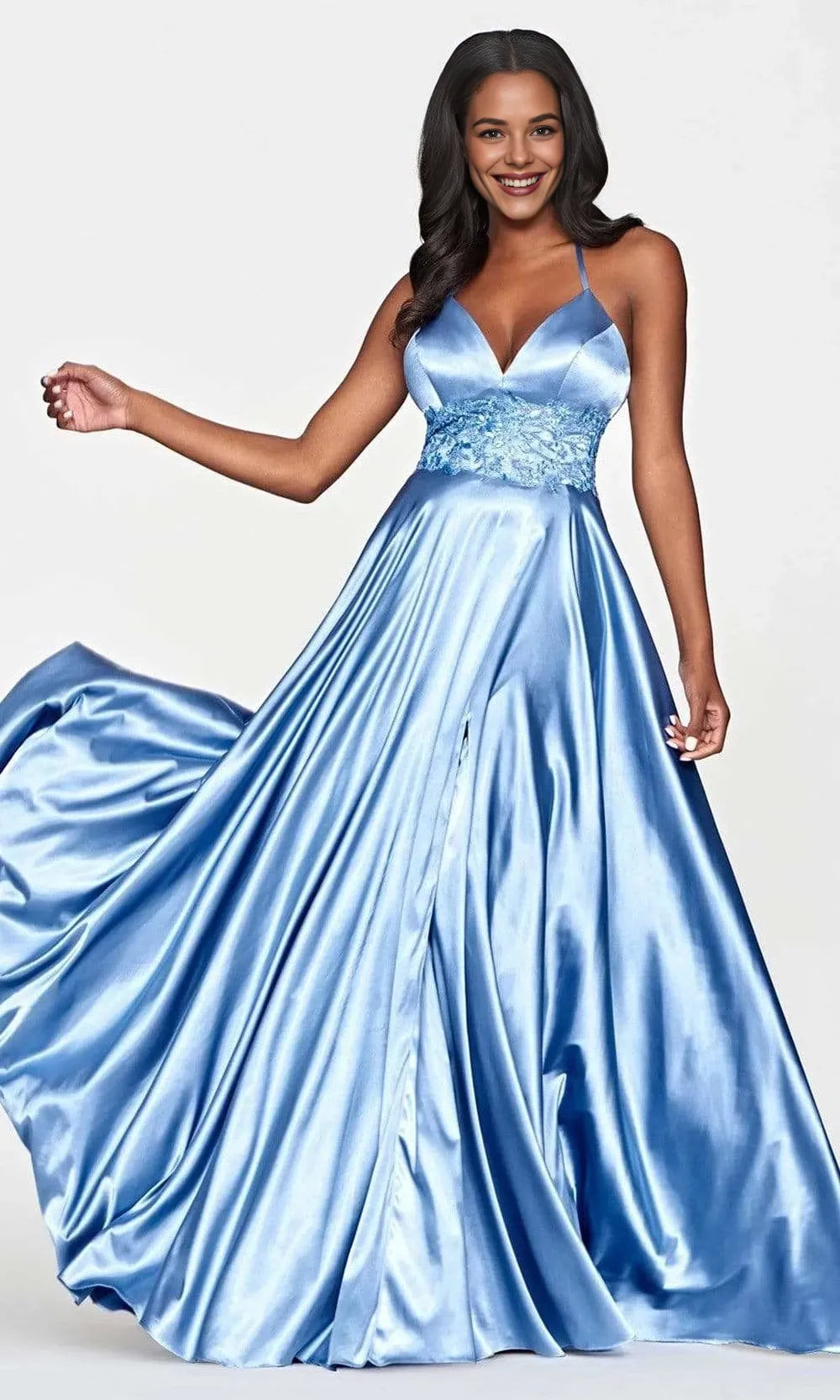 V-Neck Sleeveless A-Line Elegant Off the shoulder Floor length Prom Dress For Sale For Women