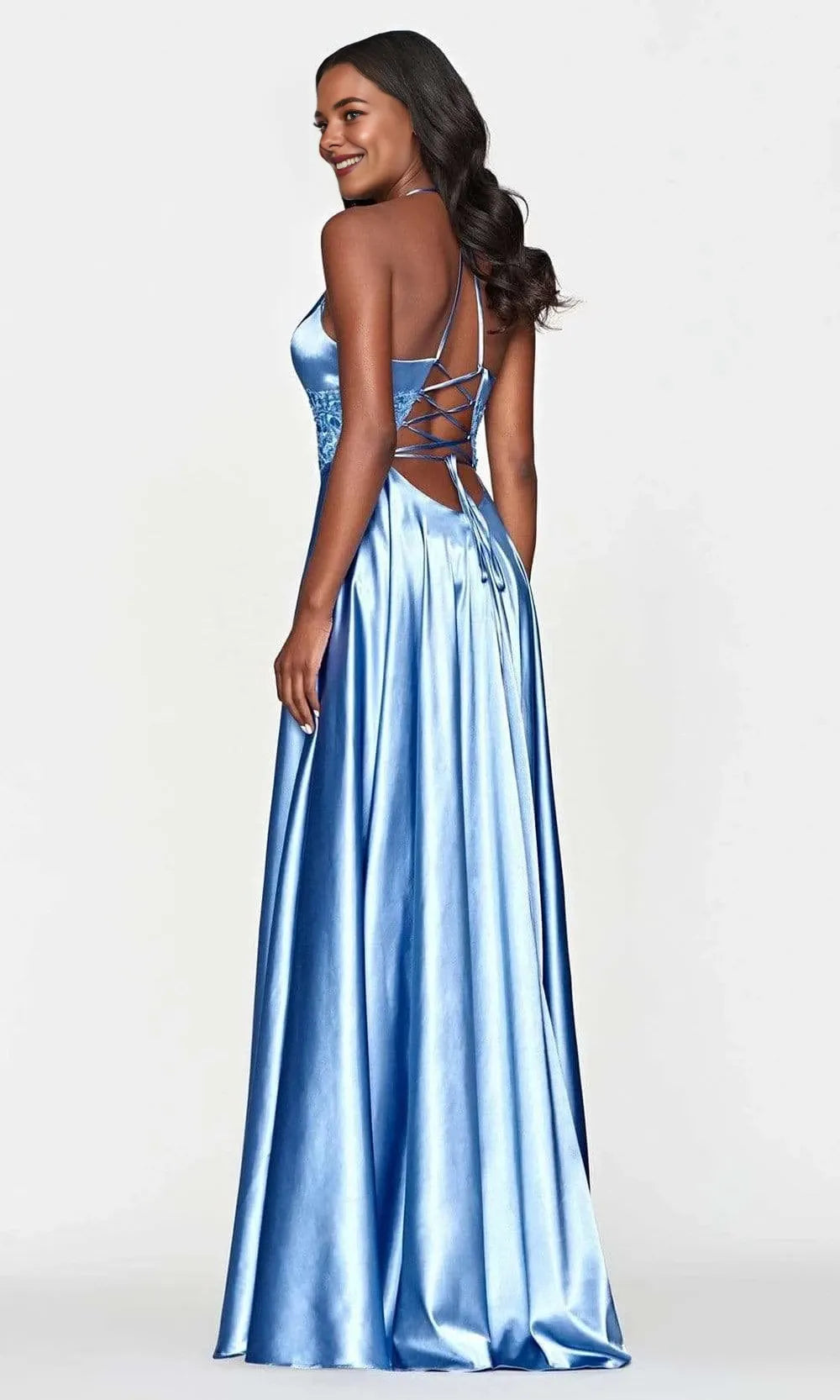 V-Neck Sleeveless A-Line Elegant Off the shoulder Floor length Prom Dress For Sale For Women