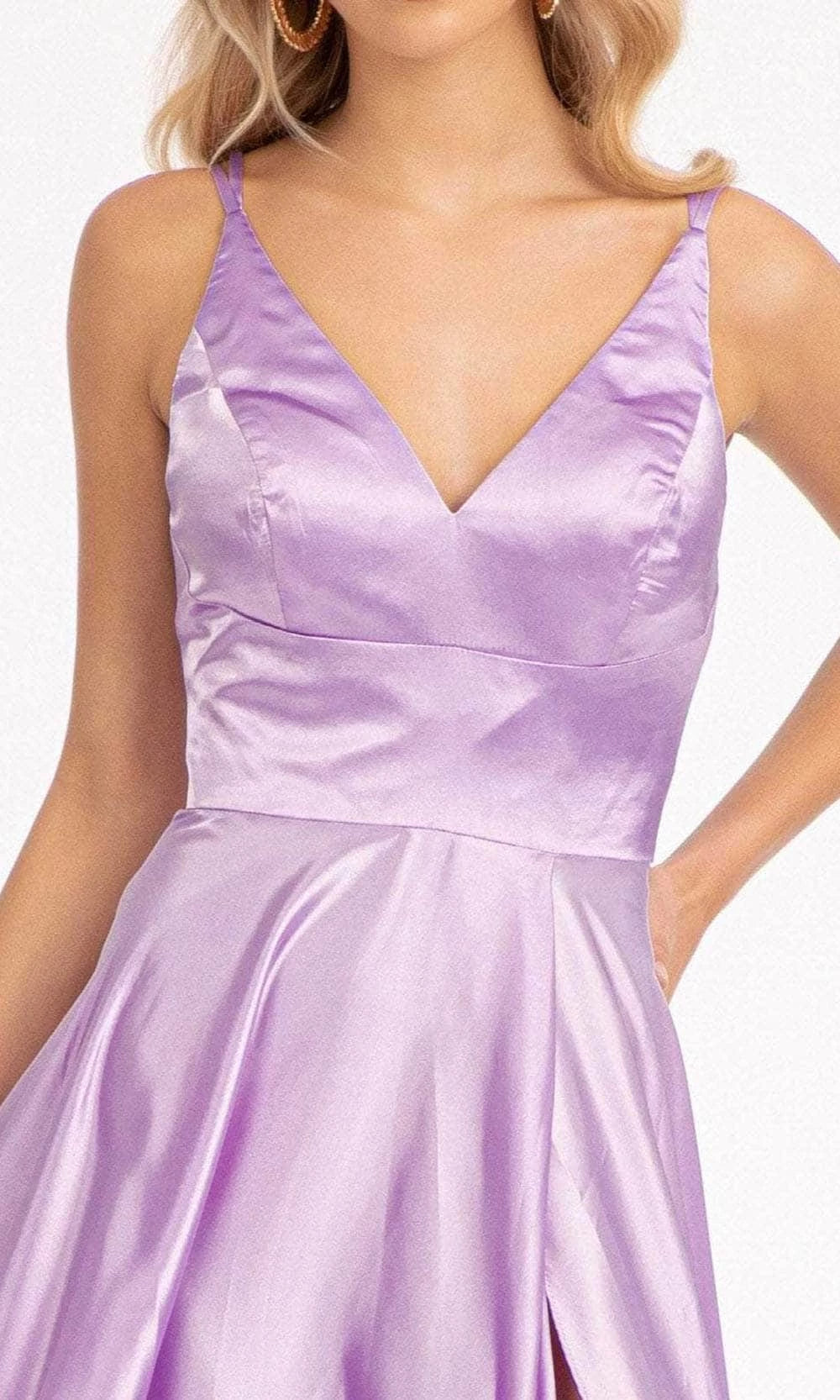 V-Neck Sleeveless A-Line Fashion Off the shoulder Floor Length Prom Dress Hot Sale For Women