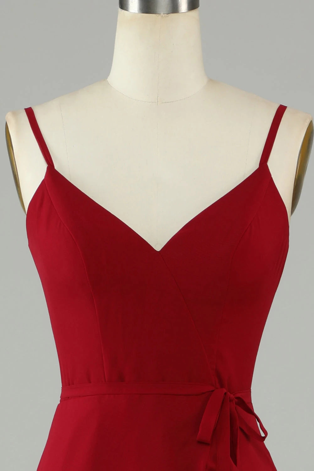 V-Neck Sleeveless A-Line Gorgeous Burgundy Off the shoulder Floor length Party Dress Hot Sale For ladies