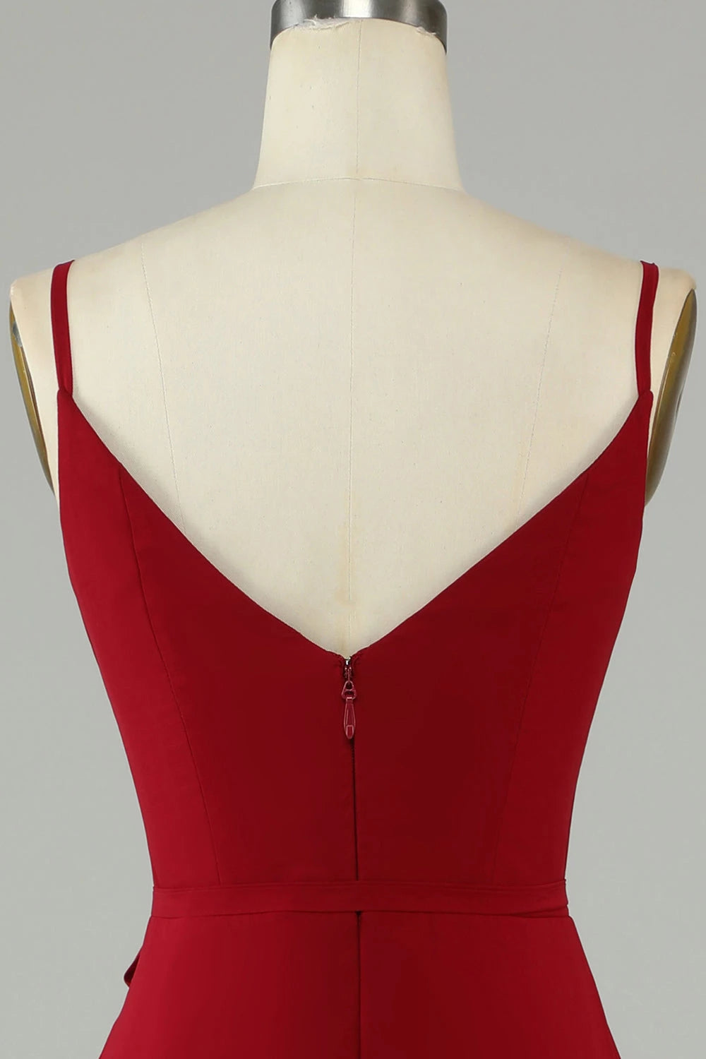 V-Neck Sleeveless A-Line Gorgeous Burgundy Off the shoulder Floor length Party Dress Hot Sale For ladies