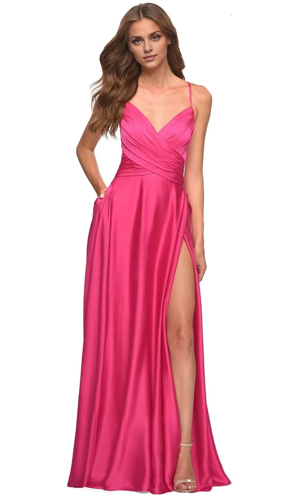 V-Neck Sleeveless A-Line Off the shoulder Vintage Floor length Long Prom Dress For Sale For Women