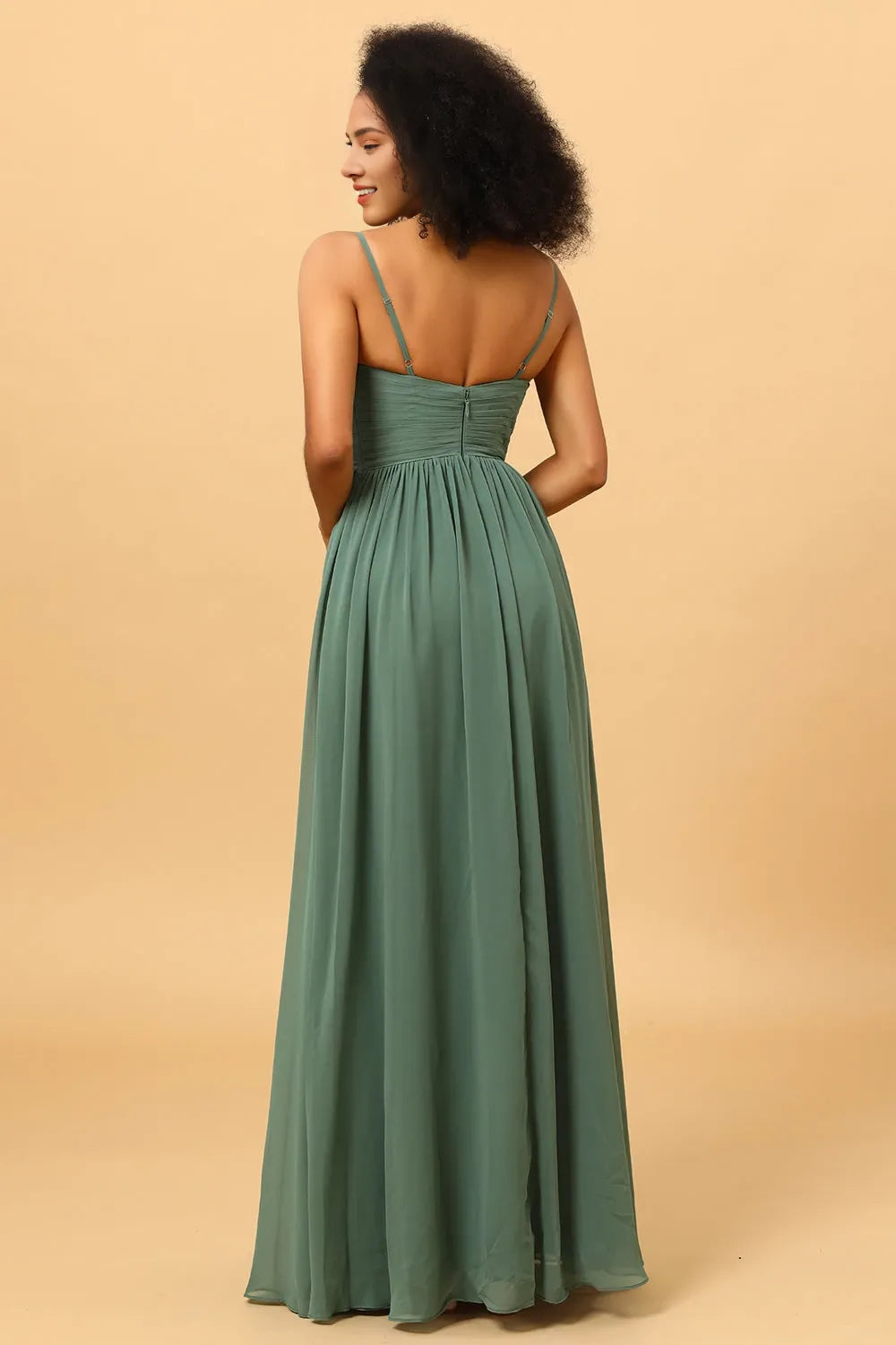 V-Neck Sleeveless A-Line Romantic Off the shoulder Floor Length Prom Dress Hot Sale For Ladies ﻿