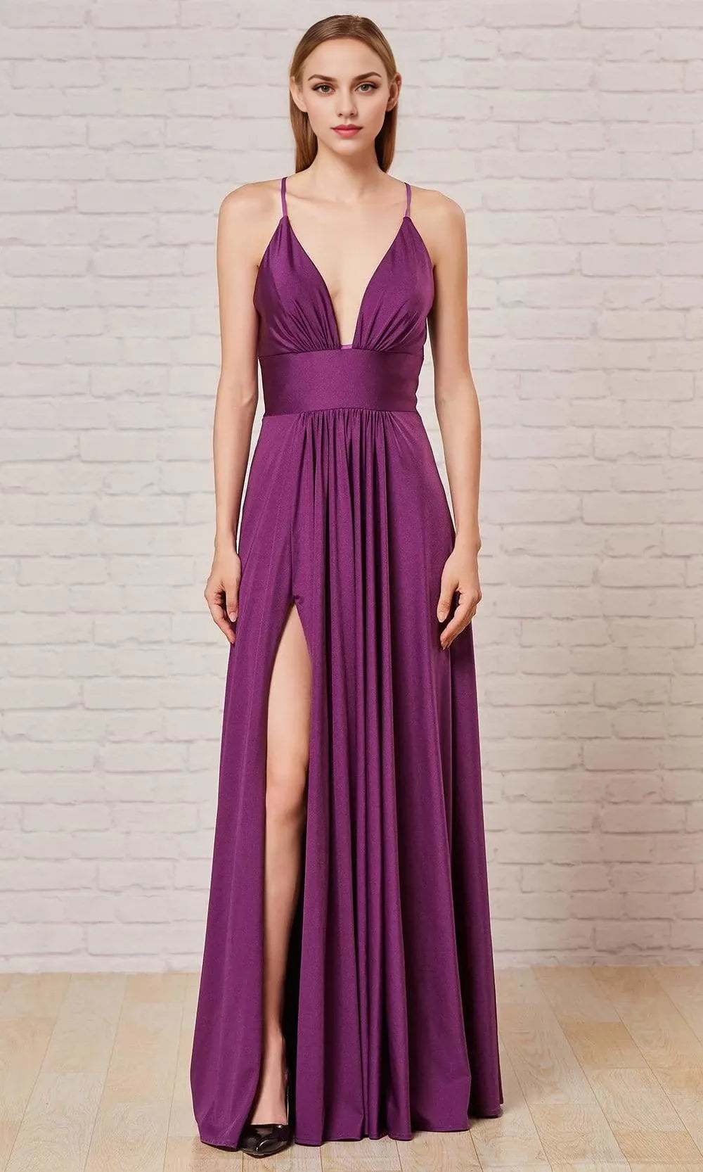 V-Neck Sleeveless A-Line Trendy Off the shoulder Floor length Long Prom Dress For Sale For Women
