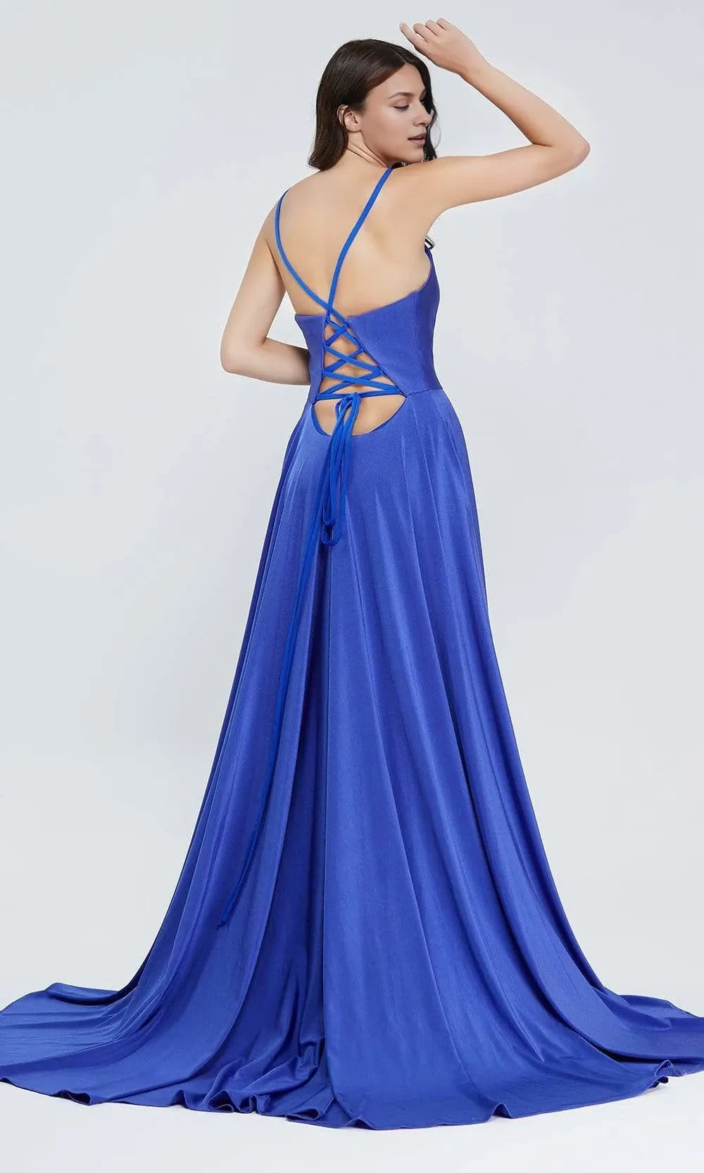 V-Neck Sleeveless A-line Beautiful Off the shoulder Floor length Prom Dress For Sale For Women