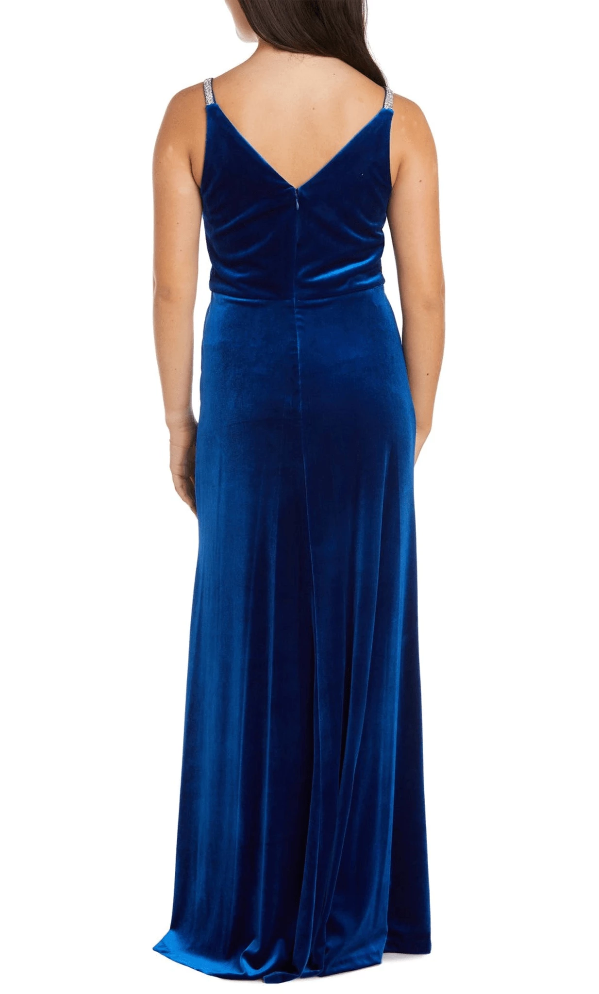 V-Neck Sleeveless A-line Charming Off the shoulder Floor Length Prom Dress Hot Sale For Ladies