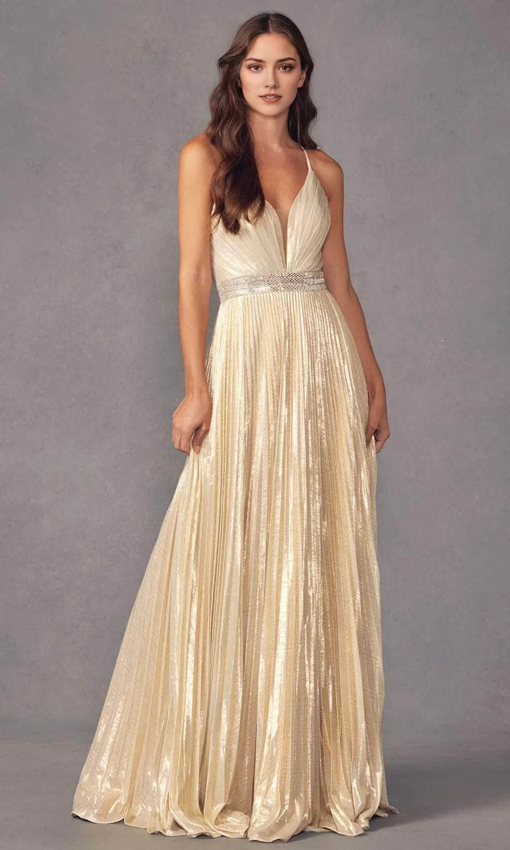 V-Neck Sleeveless A-line Enchanting Off the shoulder Floor length Prom Dress For Sale For Women