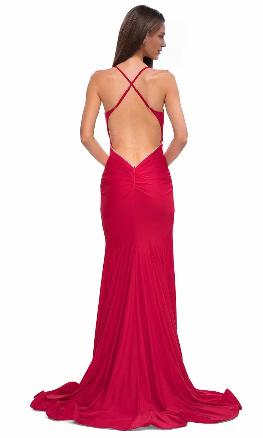 V-Neck Sleeveless Mermaid Trendy Floor length Long Prom Dress For Sale For Women