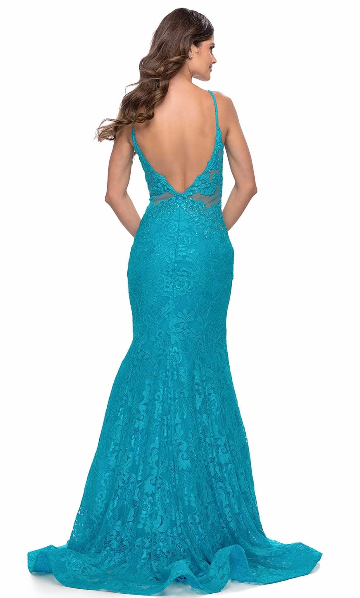 V-Neck Sleeveless Mermaid Vintage Floor length Prom Dress Hot sale For Women