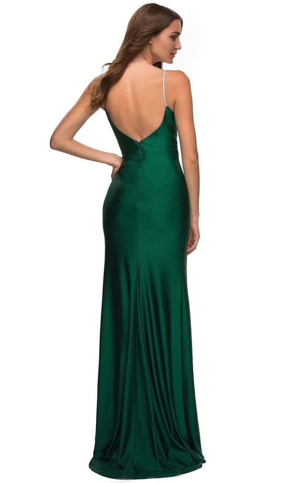 V-Neck Sleeveless Sheath Fashion Off the shoulder Floor Length Prom Dress For Sale For Women