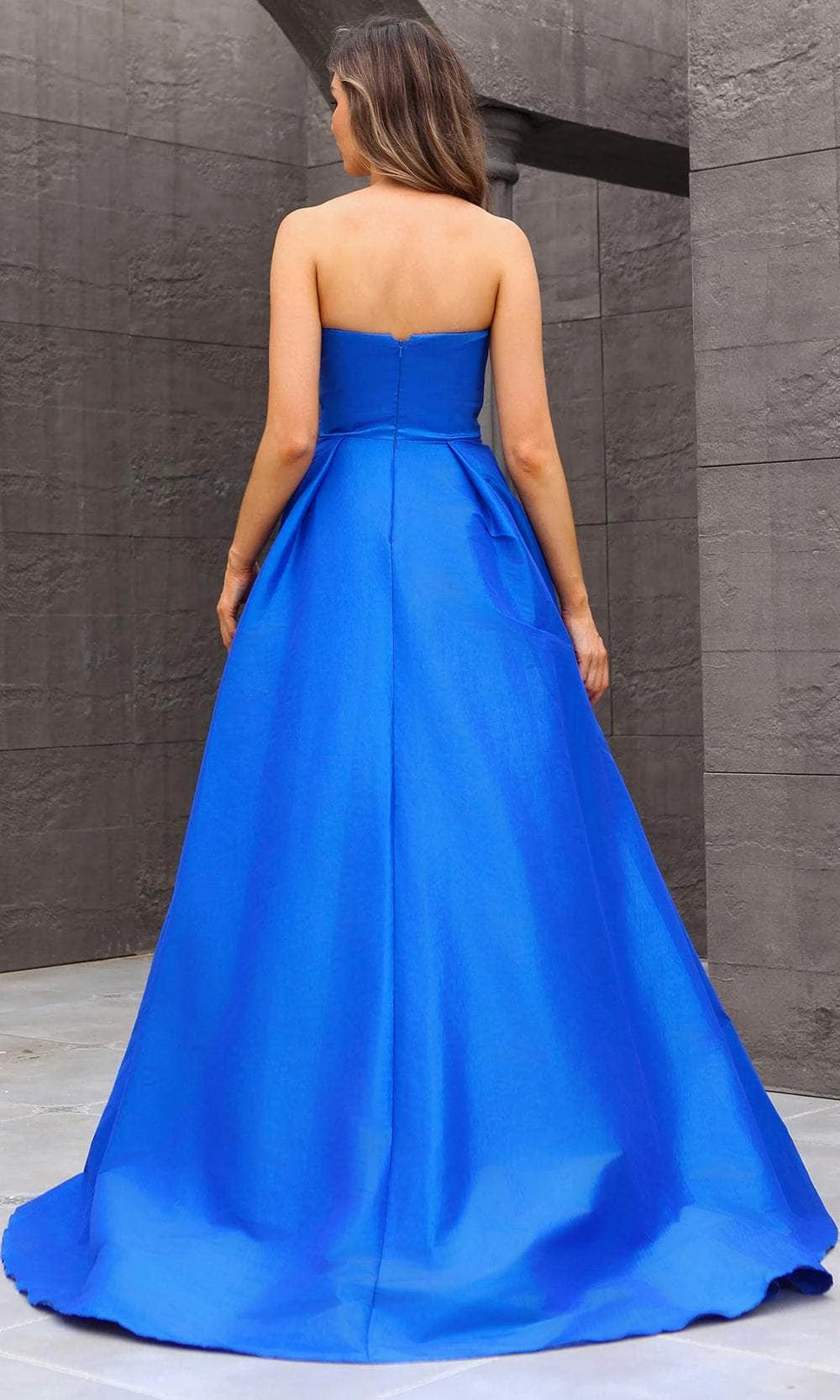 V-neck Sleeveless Satin Floor length Prom Dress For Sale For Women