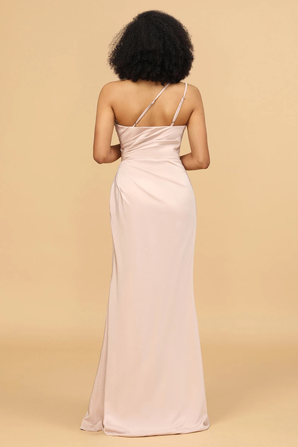 Asymmetrical Mermaid Sheath Pretty One Shoulder Floor Length Prom Dress Hot Sale For Adults
