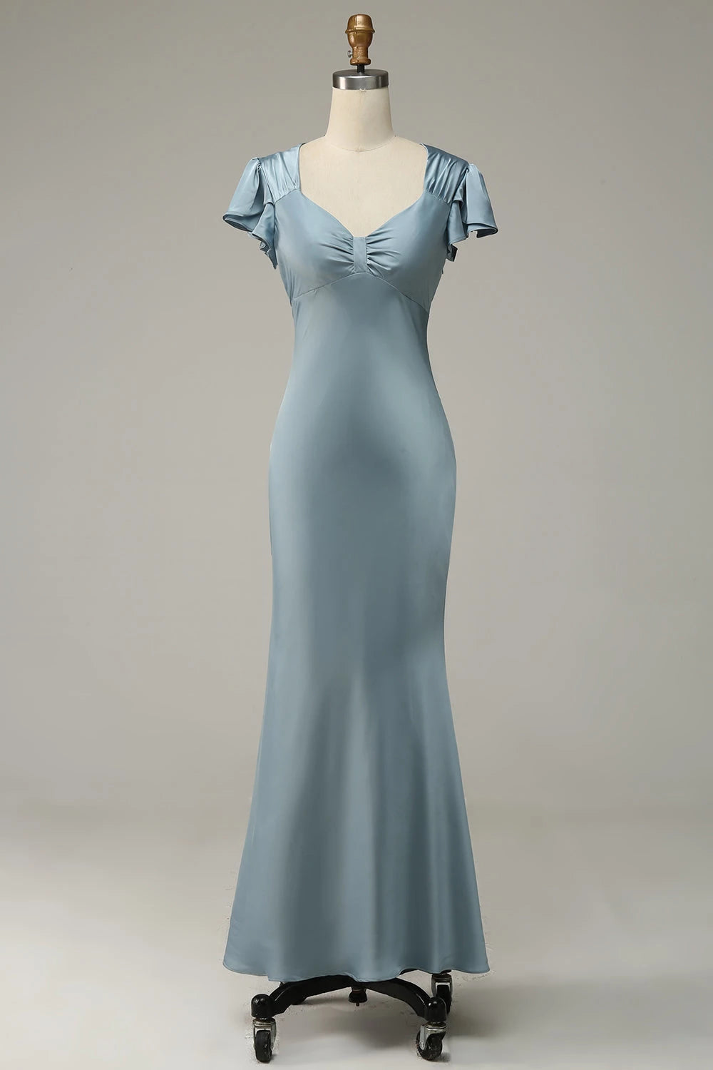 V Neck Short Sleeves Sheath Formal Floor length Party Dress Hot Sale For Ladies