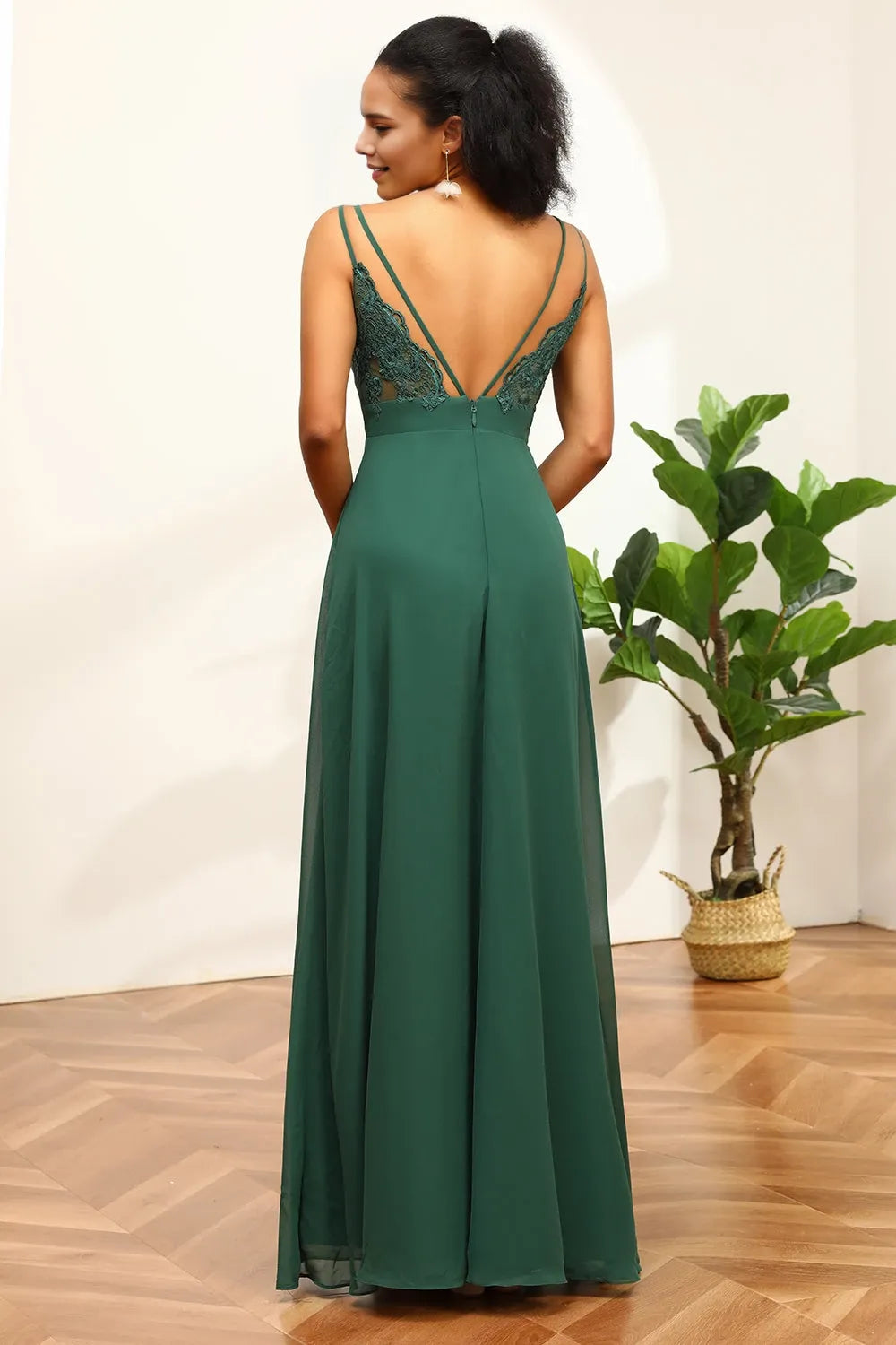 V Neck Sleeveless A-Line Charming Off the shoulder Floor Length Prom Dress For Sale For Women