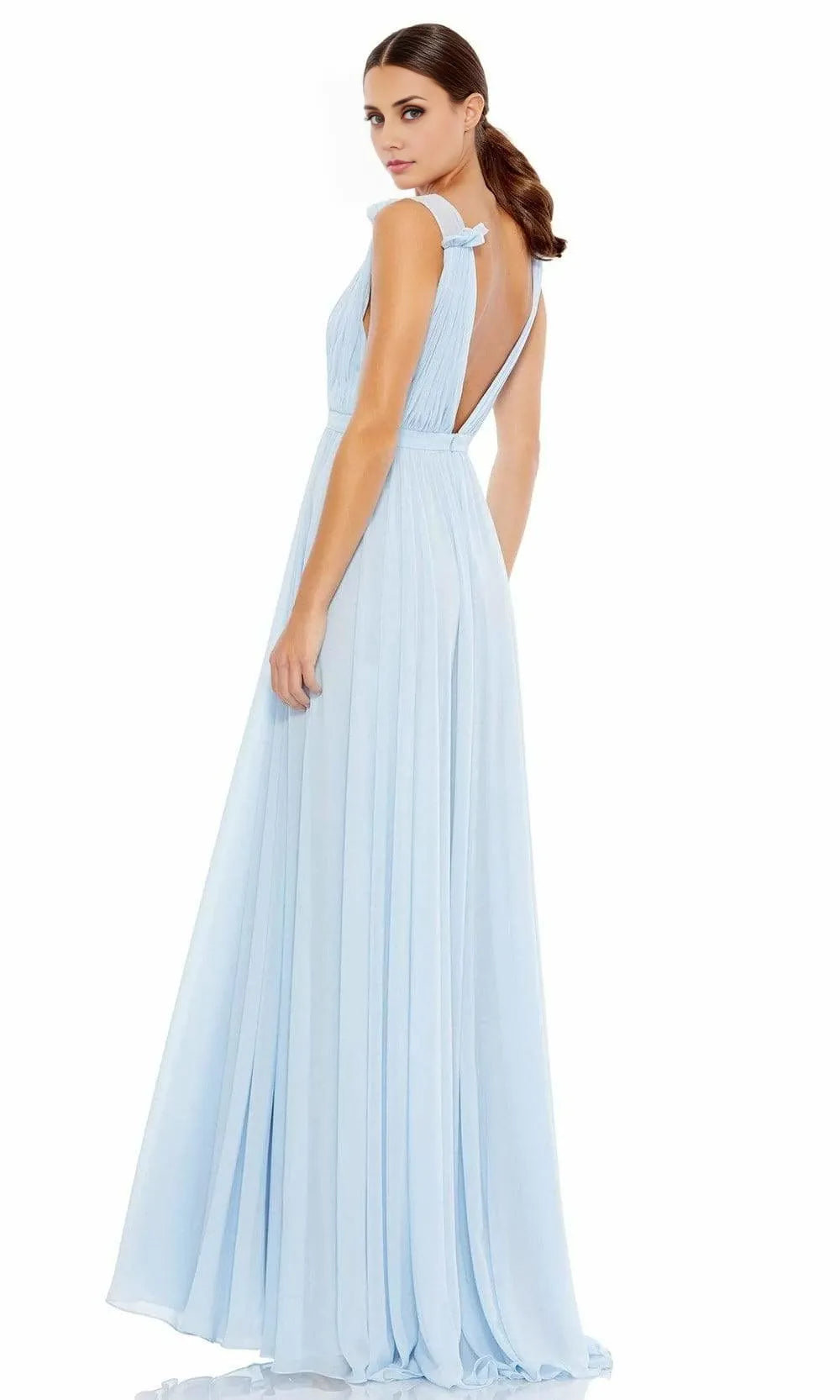 V Neck Sleeveless A-Line Cute Off the shoulder Floor length Long Prom Dress For Sale For Women