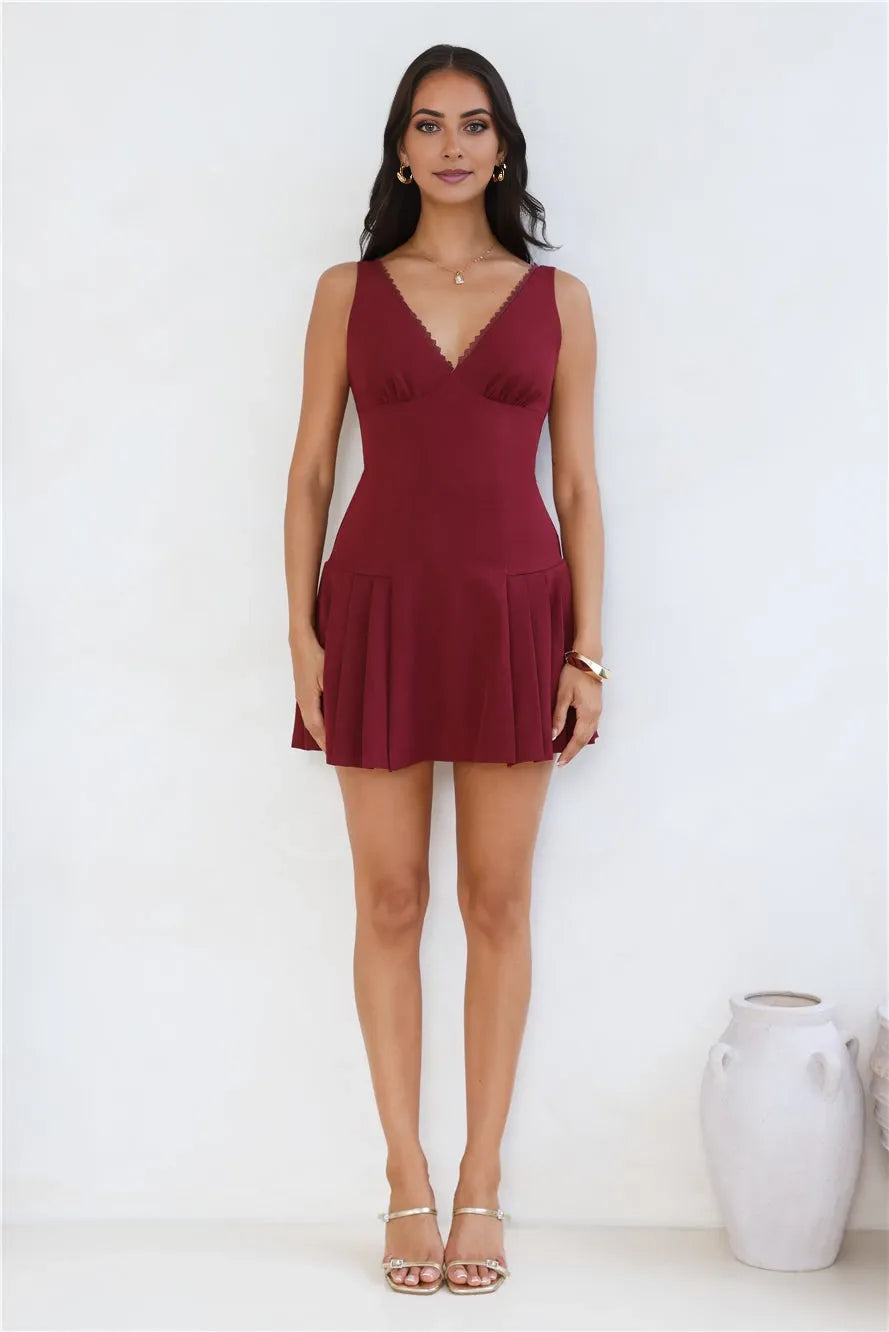V Neck Sleeveless A-Line Fashion Red Off the shoulder Short Homecoming Dress For Sale For Women