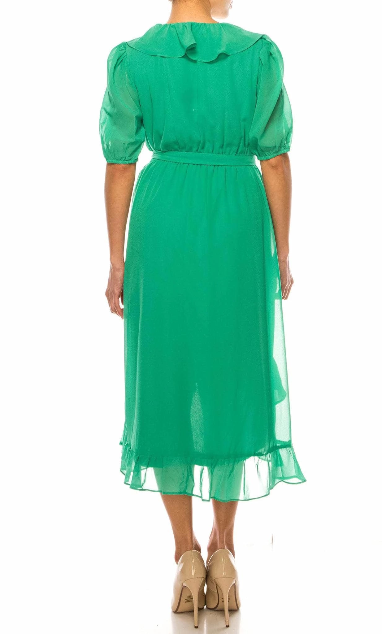 V Neck Sleeveless A-line Vintage Knee Length Prom Dress Hot Sale For Ladies