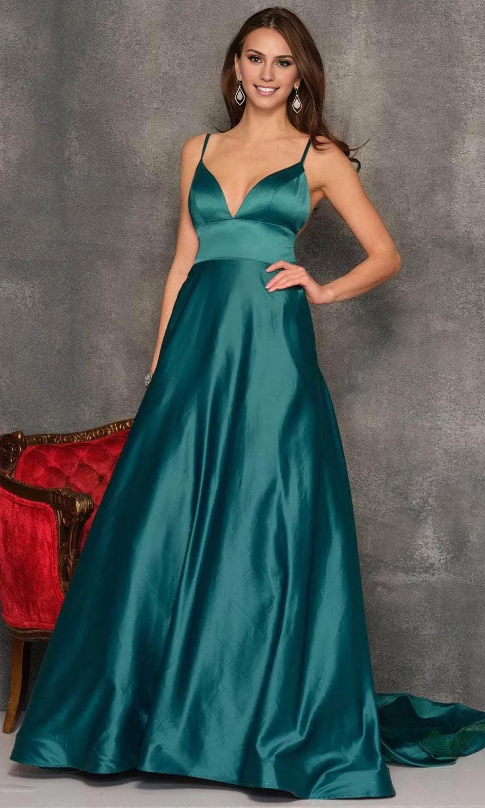 V Neckline Sleeveless A Line Charming Off the shoulder Floor length Prom Dress Hot Sale For Women