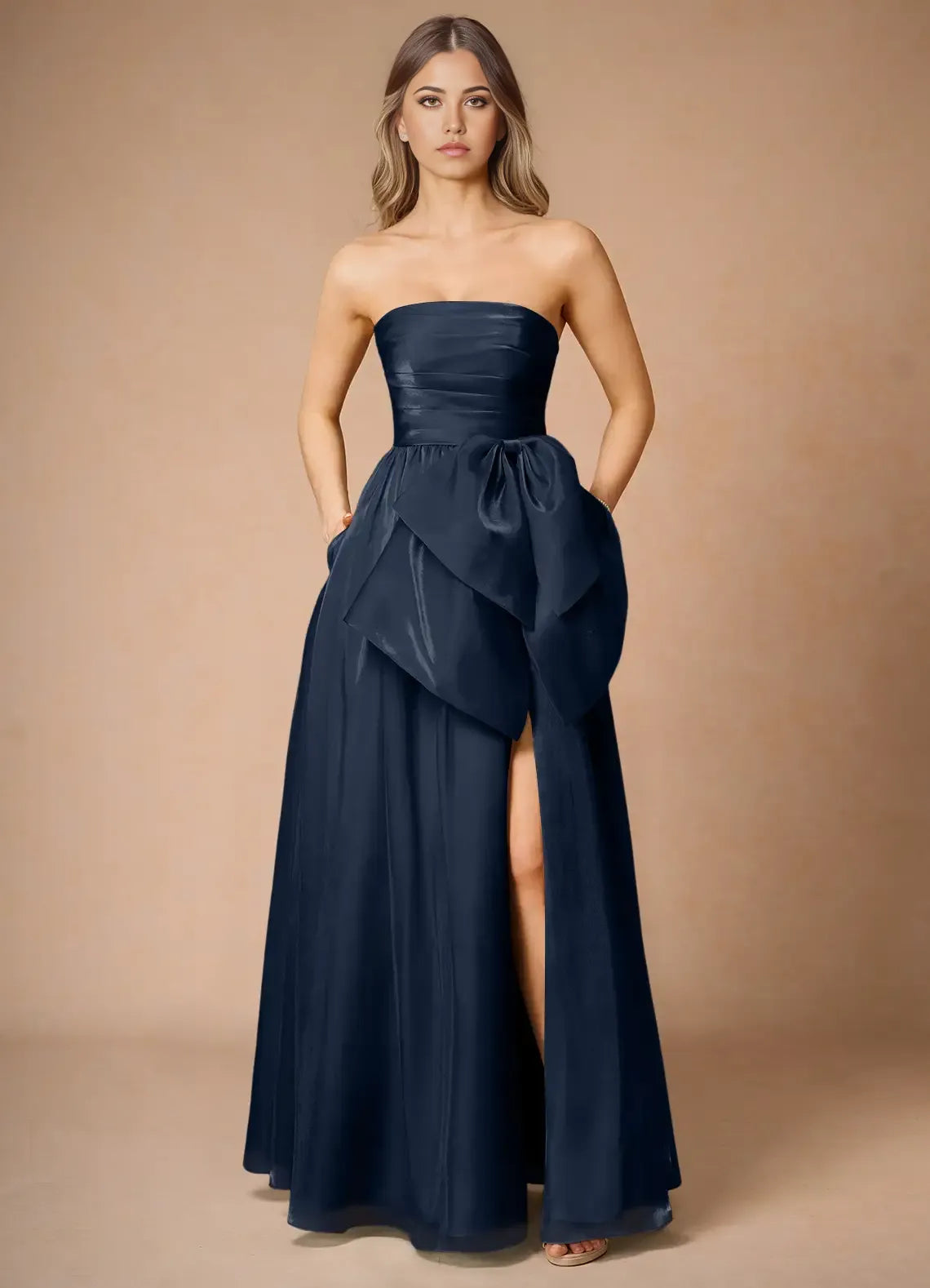 Vibrant Ballgown Strapless Sleeveless Spaghetti Strap Back Floor Length Hot Sale Prom Dress