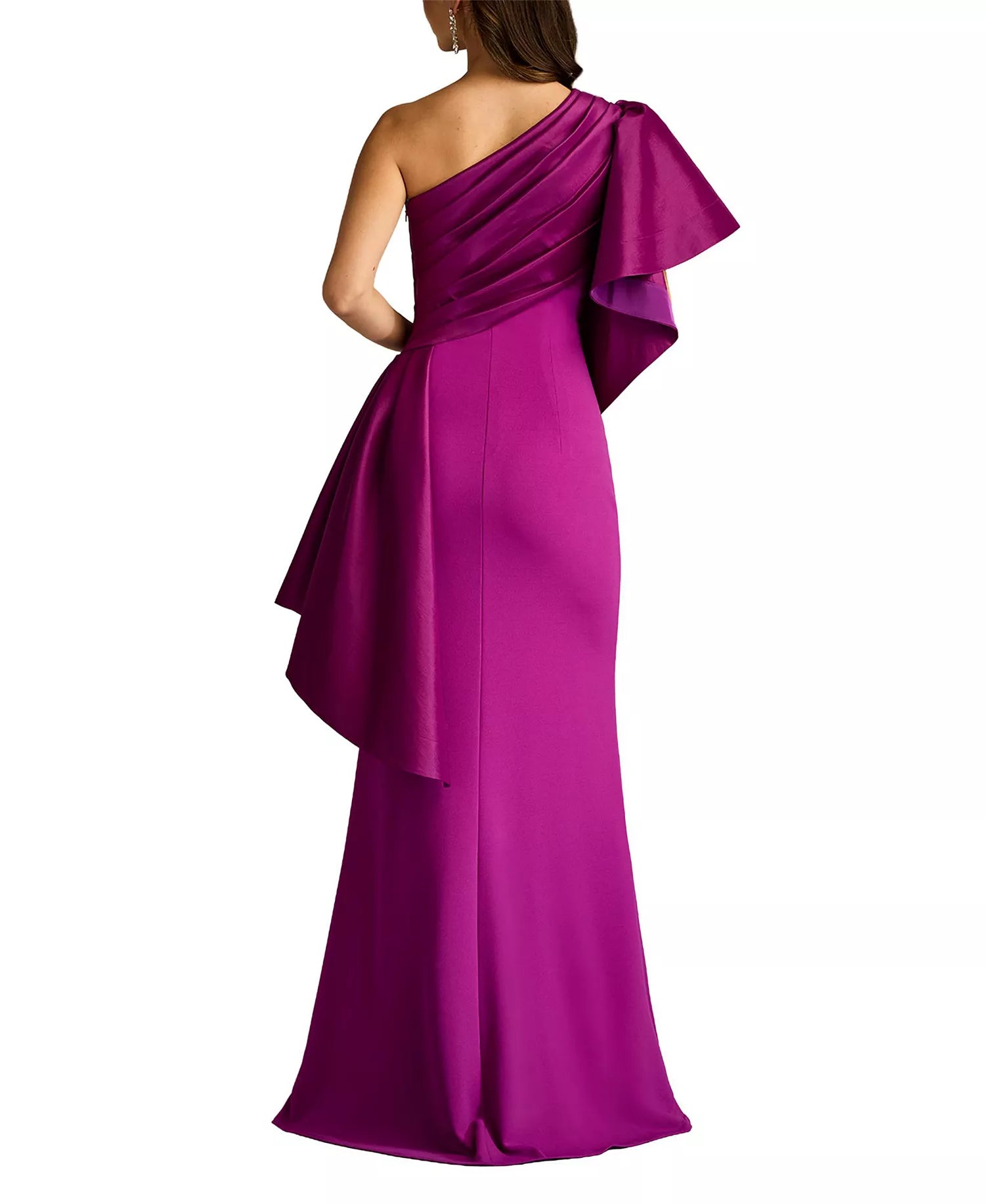 Vibrant Mermaid One Shoulder Sleeveless Open Back Floor Length Hot Sale Prom Dress