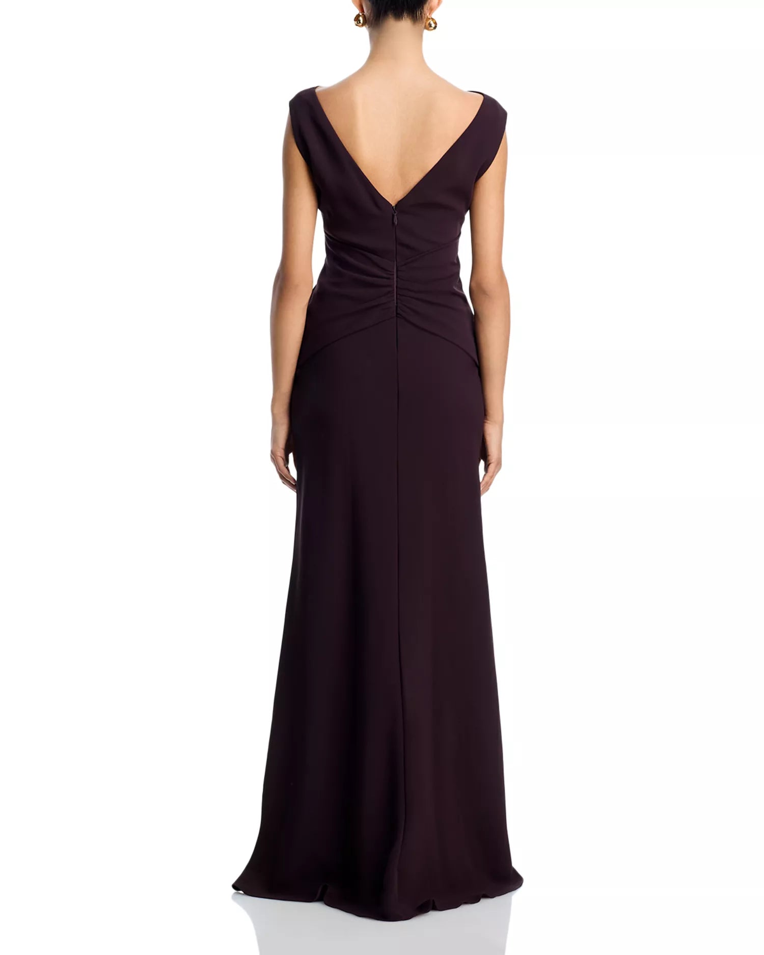 Vibrant Sheath Boat Neck Short Sleeve Open Back Floor Length For Ladies Prom Dress